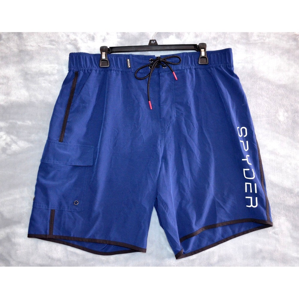 Spyder‎ Swim Surf -Sand -Sun Navy Blue Swimming Trunks  Men's XXL Mesh Brief